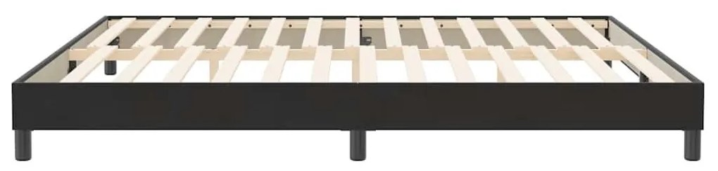 vidaXL ágykeret matrac nélkül Fekete 200x210 cm Bársony