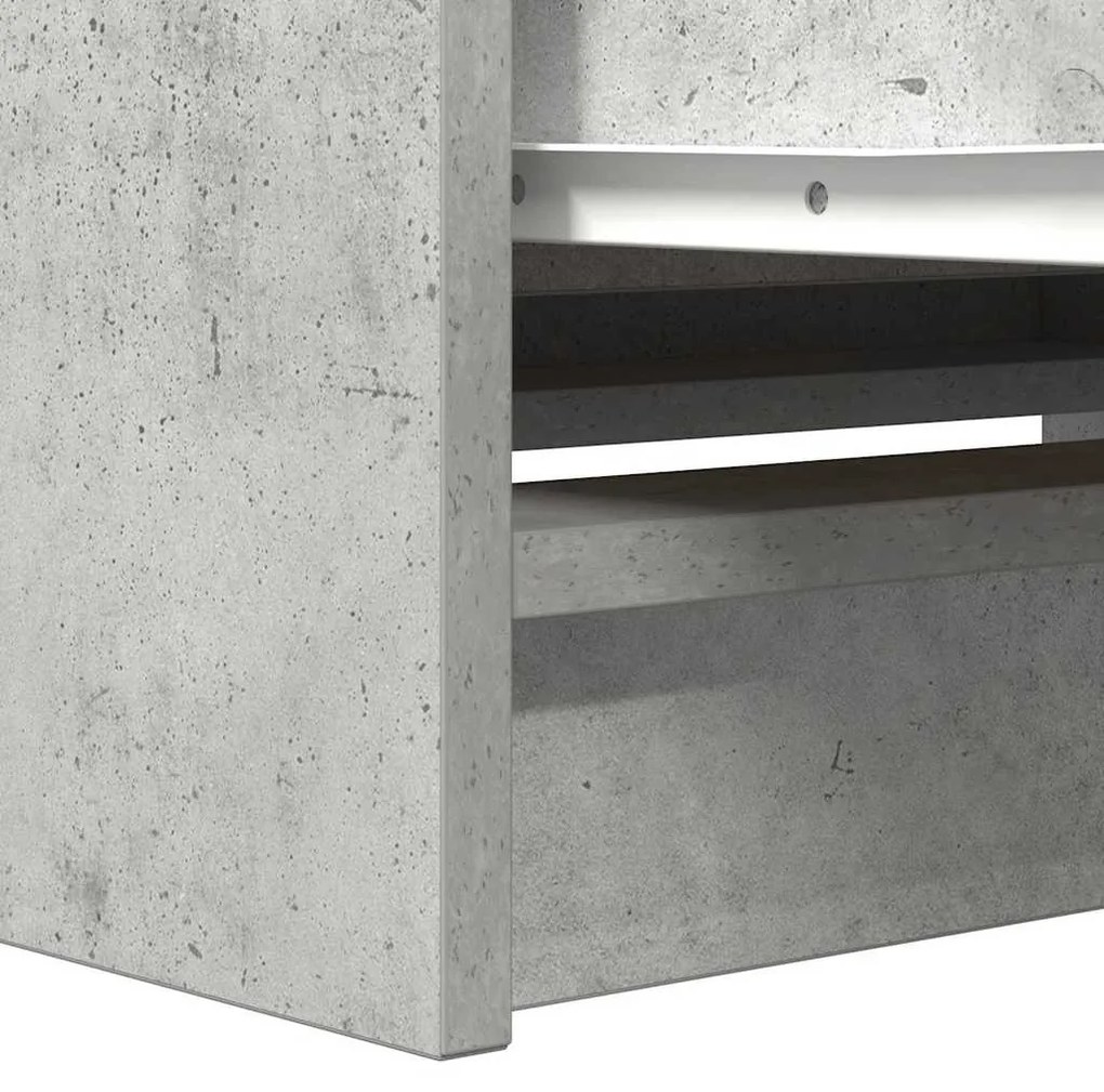 betonszürke szerelt fa TV-szekrény 80x35x54 cm