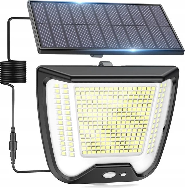 Kültéri napelemes lámpa mozgásérzékelővel 288 Led 3 üzemmód