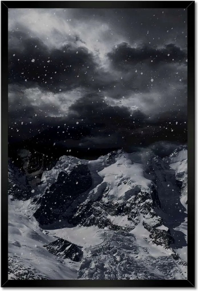 Poszterek keretben 40x60 Hóvihar a hegyekben