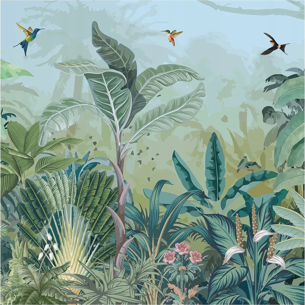 Stílusos Dekoratív fotótapéta Flizelin Trópusi természet 250x250