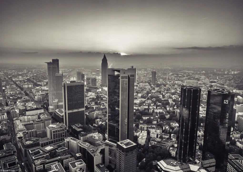 Poszter 29,7x21cm Város panoráma alkonyatkor 2, Assaf Frank