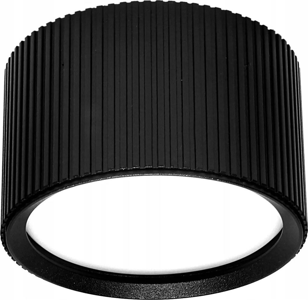 Falra szerelhető lámpatest GX53 Led izzóhoz KJ2114 fekete