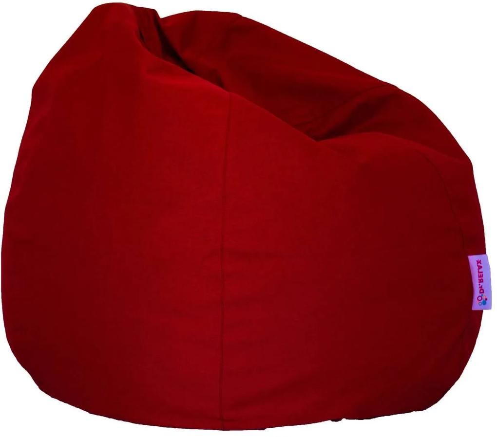 Basic Bútorszövet Babzsákfotel - Piros