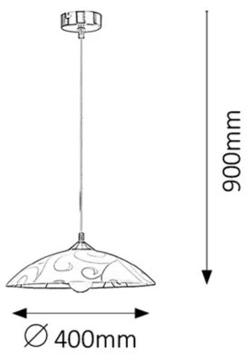 Rabalux 3856 - Csillár HARMONY LUX 1xE27/60W/230V