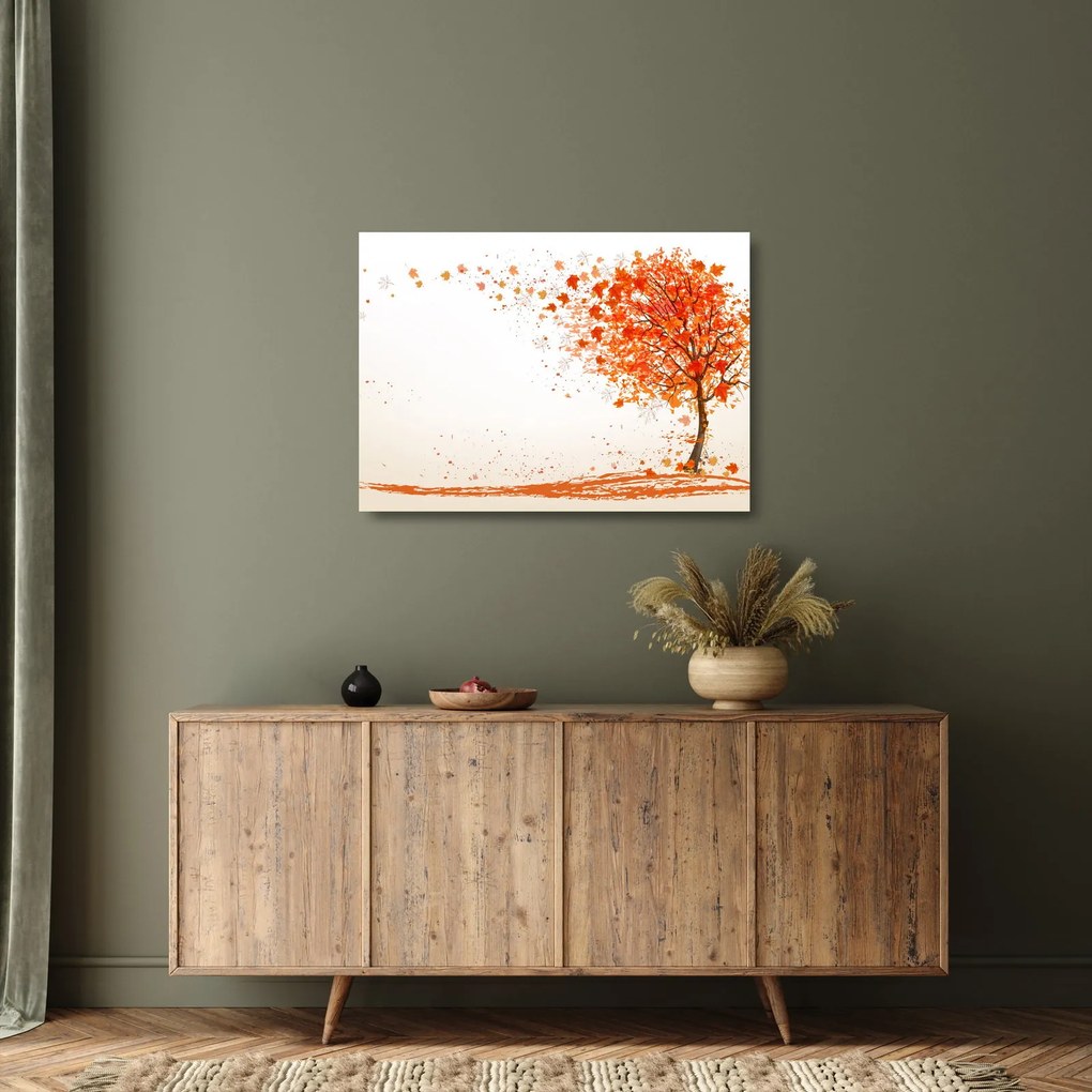 Kép - Fa a szélben (üvegen) (70x50 cm)