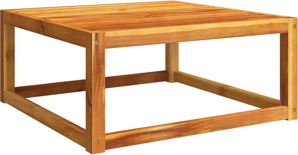 vidaXL tömör akácfa kerti asztal 65 x 65 x 29 cm