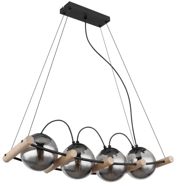 Globo 15883-4H - Csillár zsinóron LEONA 4xE14/15W/230V