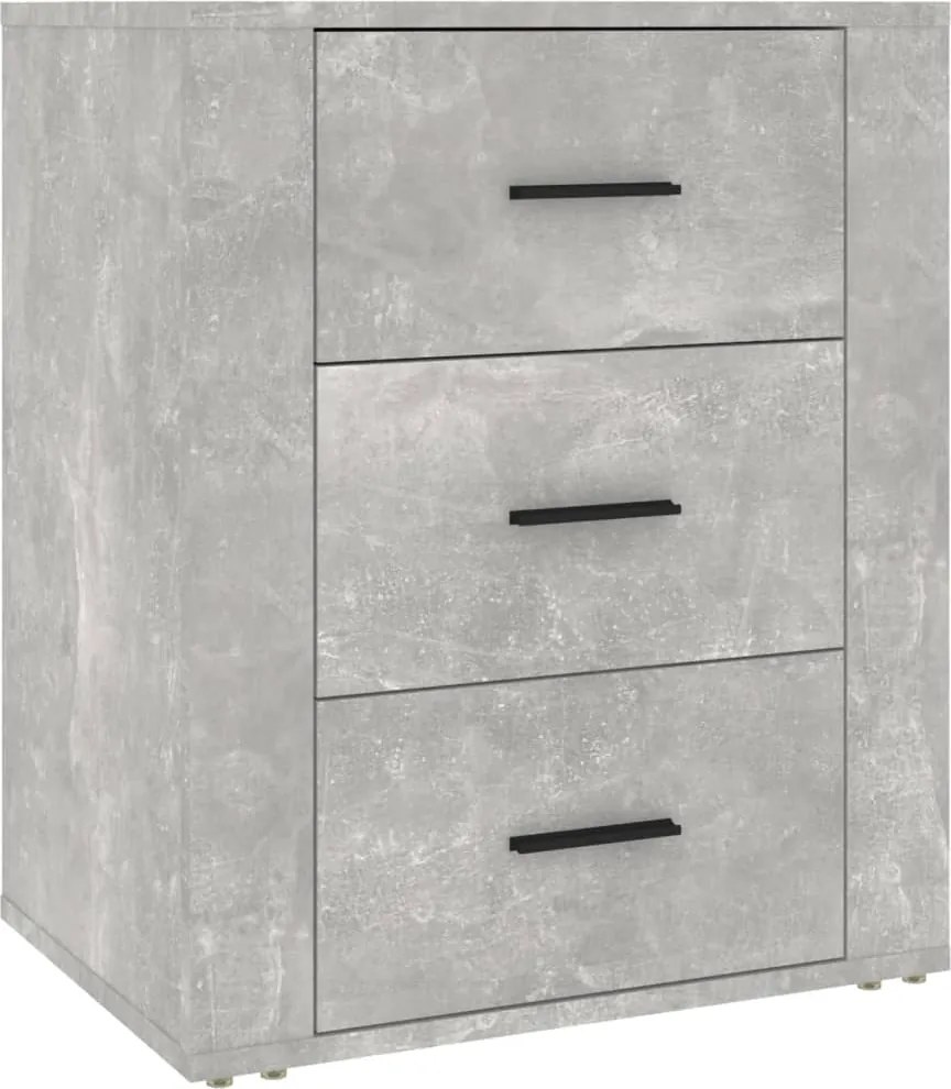 vidaXL betonszürke szerelt fa éjjeliszekrény 50 x 36 x 60 cm