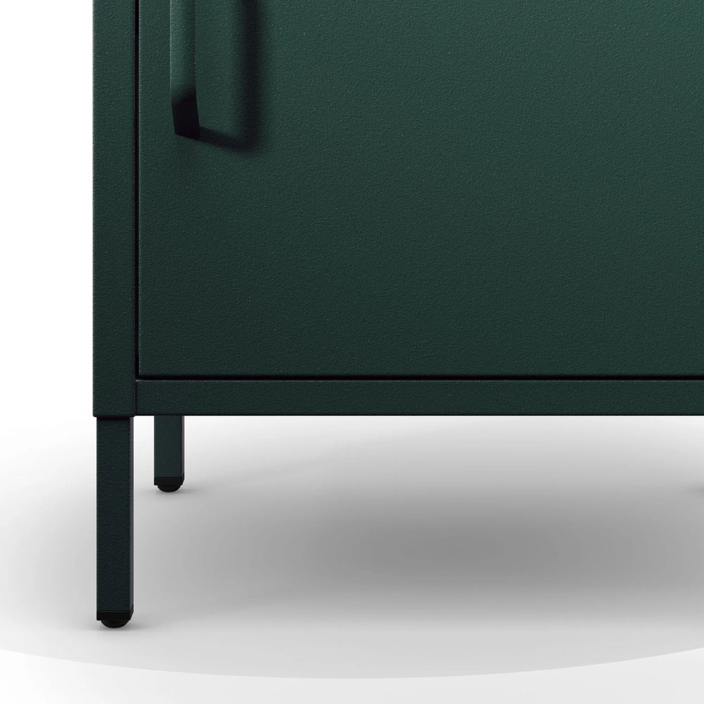 Éjjeliszekrény MIA, 424 x 595 x 400 mm, Modern: palack zöld szín