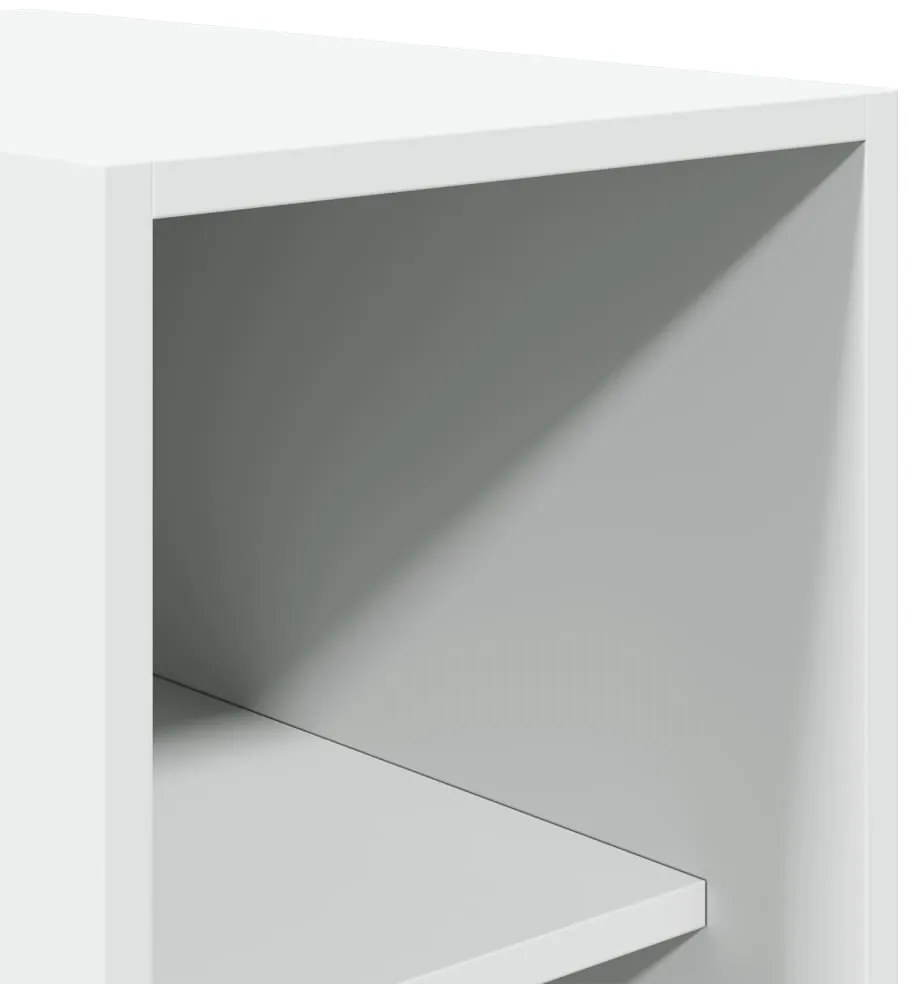 fehér szerelt fa ruhásszekrény 30 x 50 x 200 cm