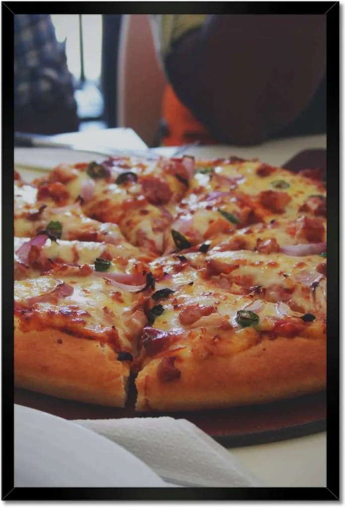 Poszterek keretben 40x60 Pizza darabokban