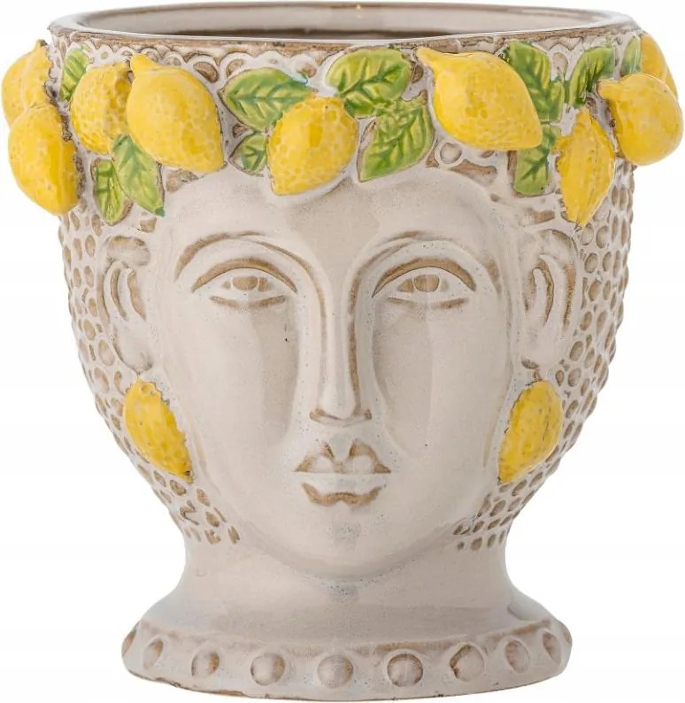 Bloomingville Limone Virágtartó 16,5 cm Citrom fej