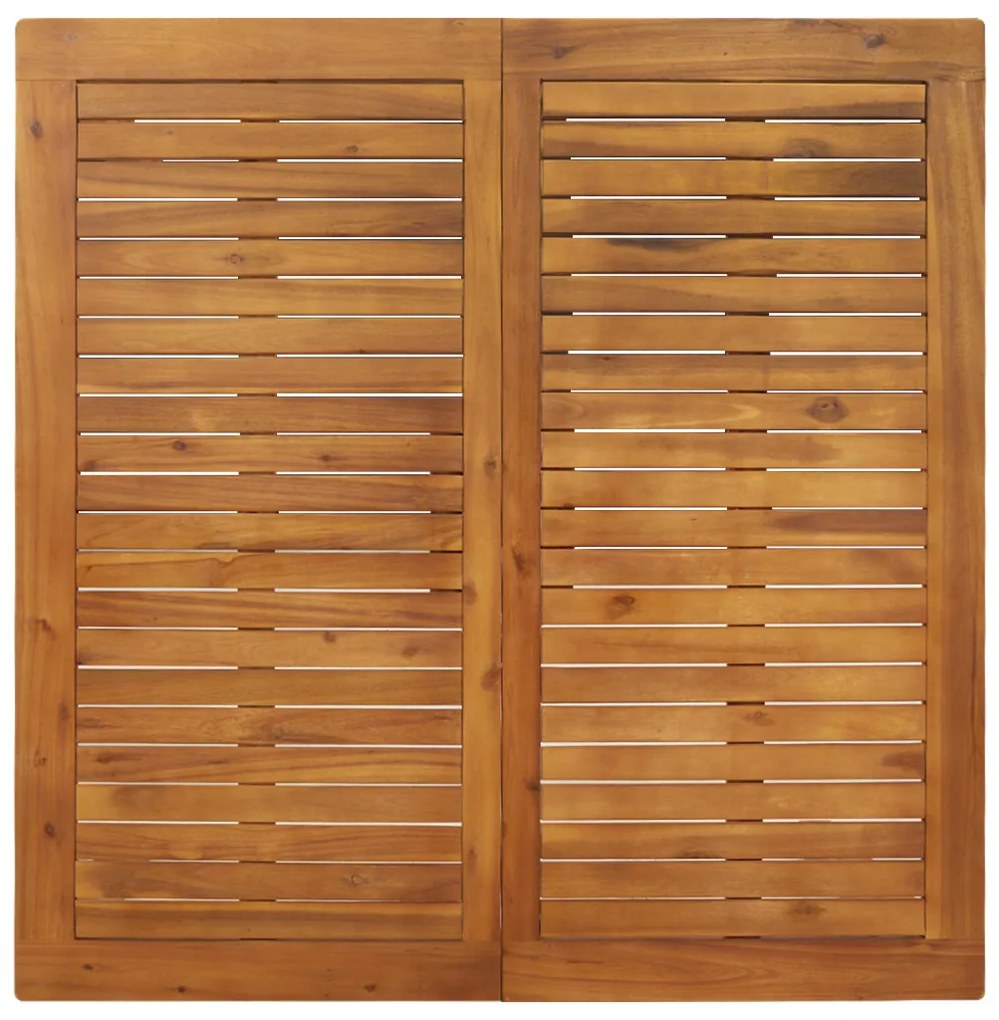 3 darabos Kerti Étkező Garnitúra Fekete Polyrattan Akác, Egymásra Rakható Kerti Székek Párnákkal 2 db Fekete Polyrattan