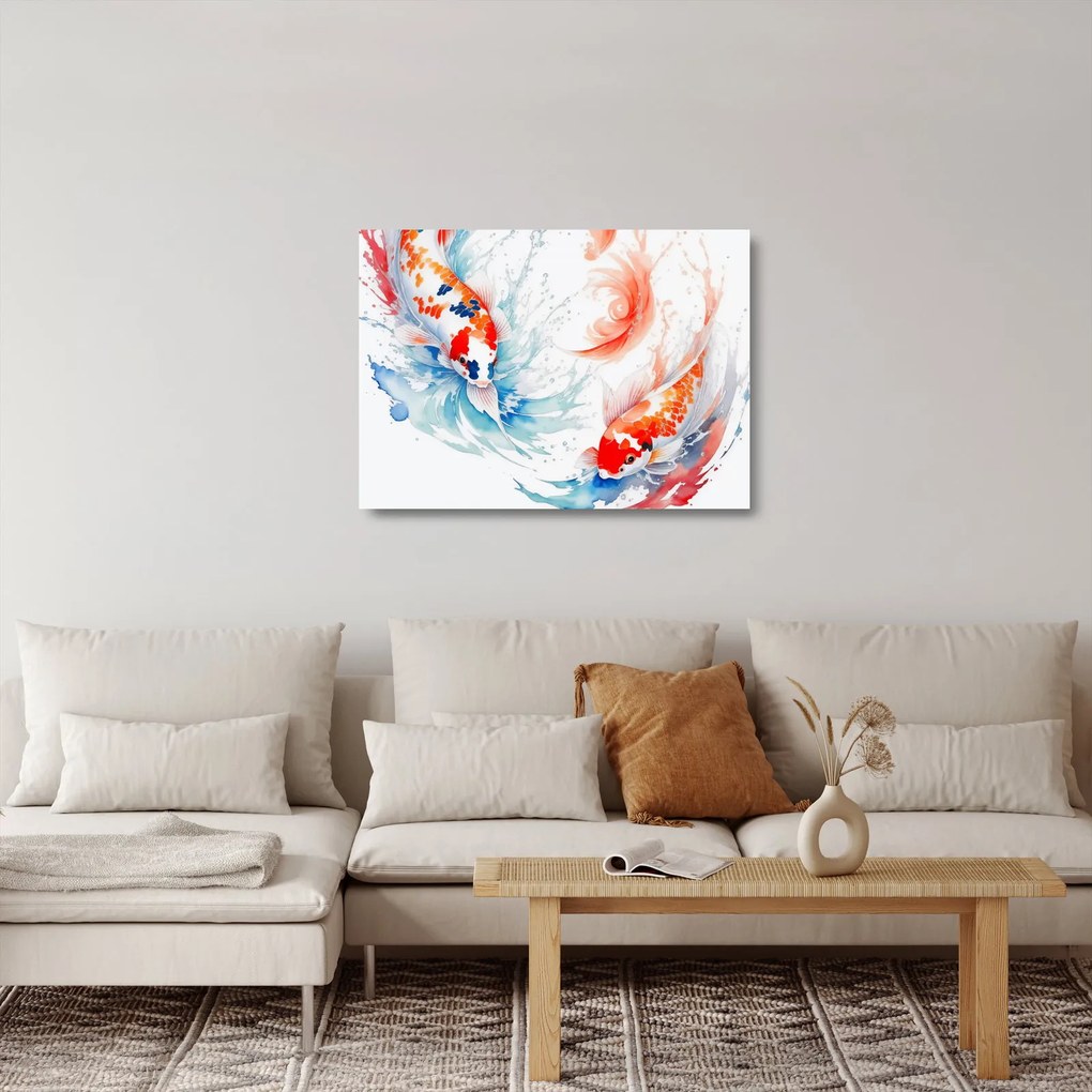 Üveg kép - Halak (70x50 cm)