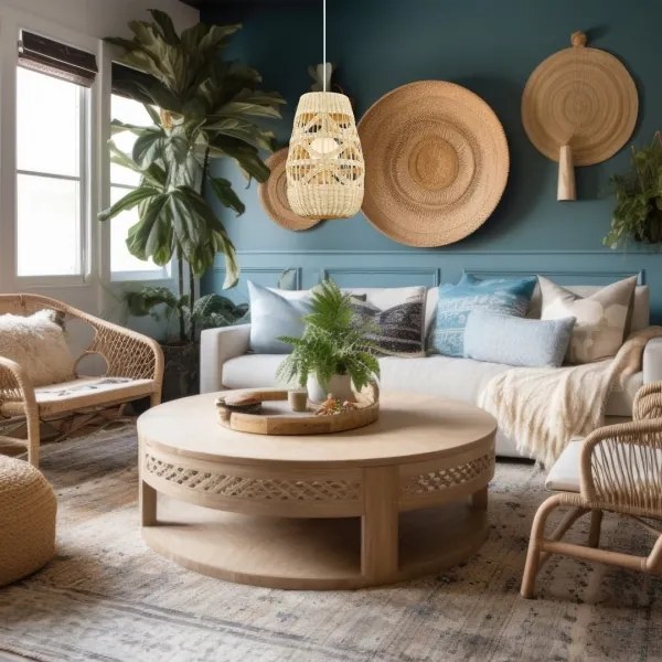 Csillár zsinóron ARONA 1xG9/9W/230V átm. 25 cm rattan