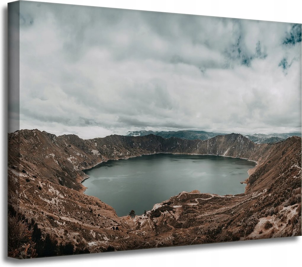 Vászonkép Természet Tó a hegyekben 40x30 cm