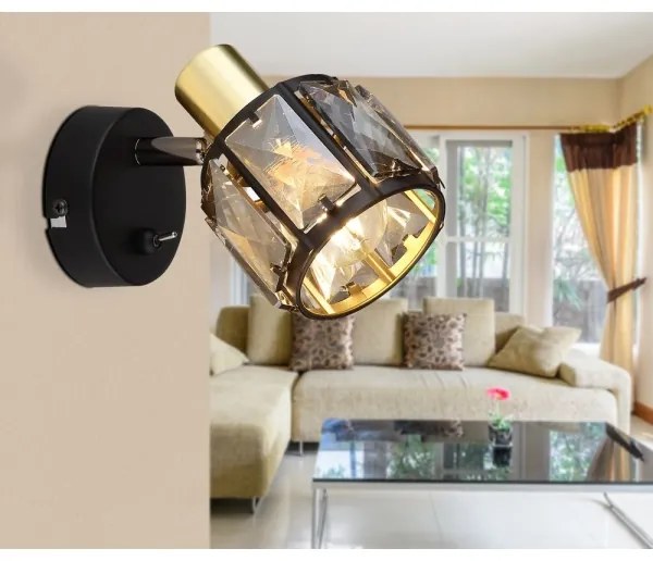 Globo 54357-1B - Fali spotlámpa INDIANA 1xE14/40W/230V