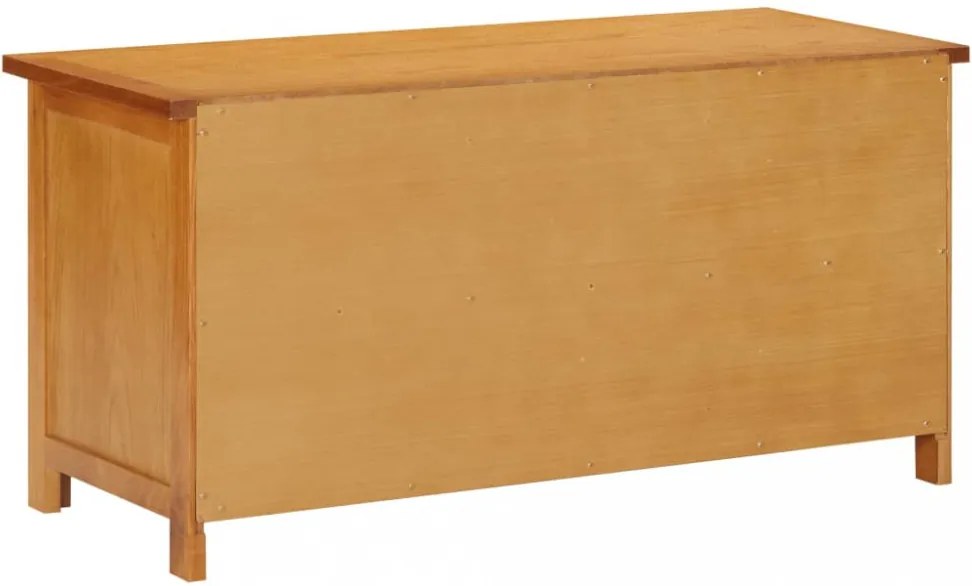 tömör tölgyfa cipőtartó 90 x 37 x 45 cm