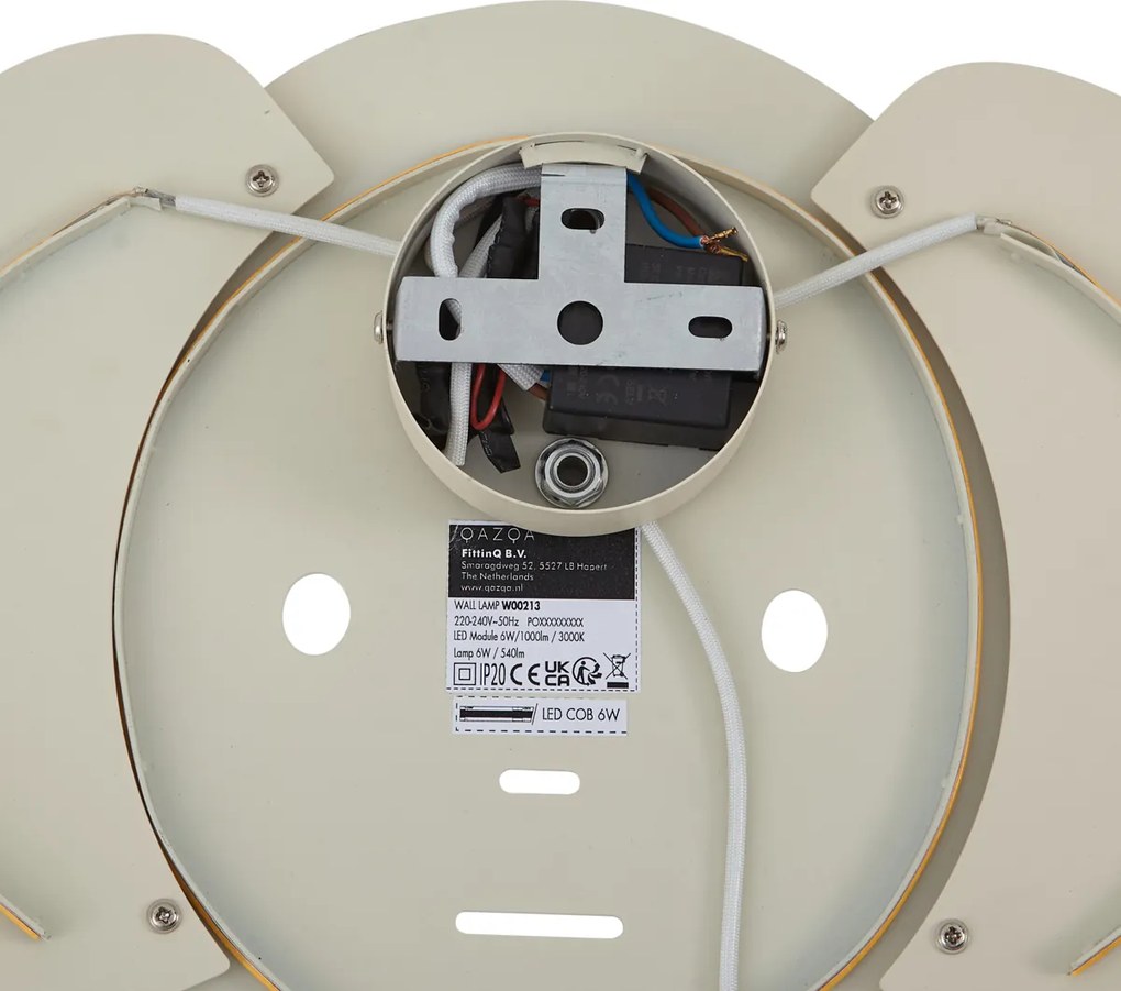 Gyerekszobai fali lámpa bézs színben, LED-del, 3 fokozatban dimmelhető - Ellie, az elefánt