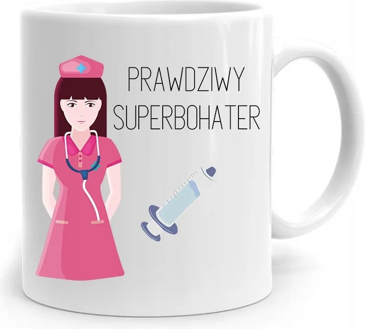 Bögre Ajándék Ápolónőnek Igazi Hős fényképes nyomattal