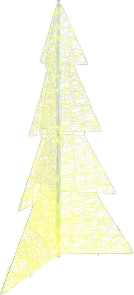 vidaXL Karácsonyfa 240 LED-del Meleg fehér 180 cm Akril