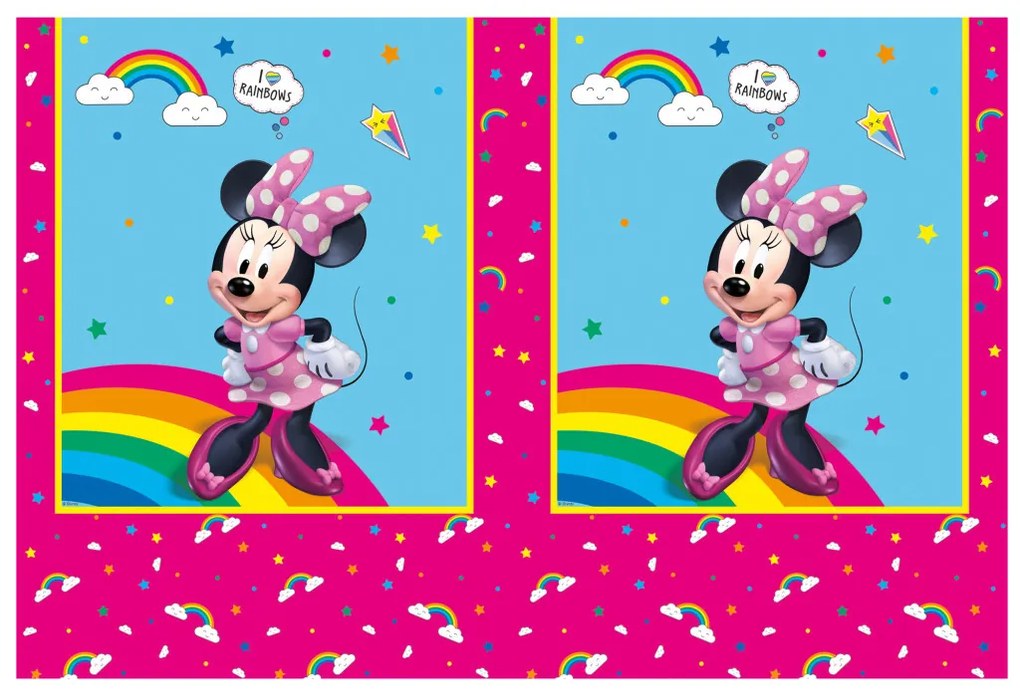 Disney Minnie Makes Me Smile műanyag asztalterítő 120x180 cm