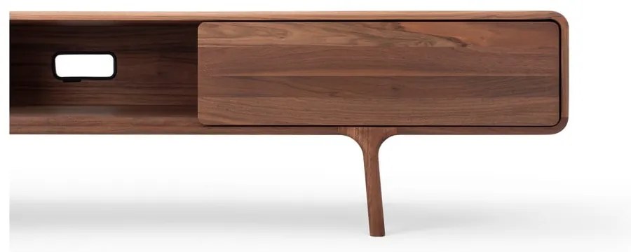 Barna tölgyfa TV-állvány 220x45x45 cm Fawn – Gazzda