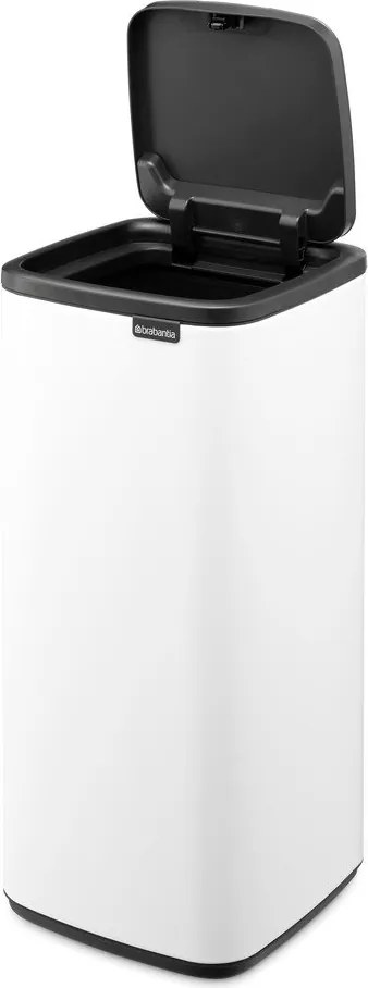 Fehér acél érintésre nyíló szemetes 30 l Bo Touch – Brabantia