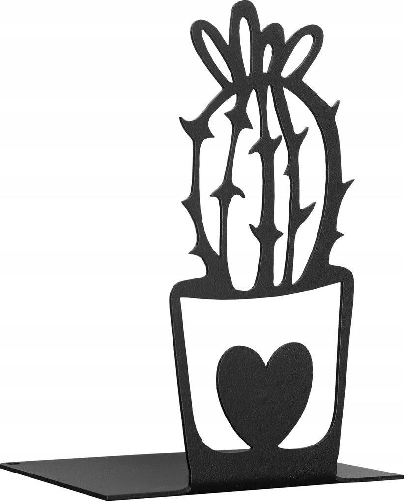 Könyvtámasz Kaktusz fekete