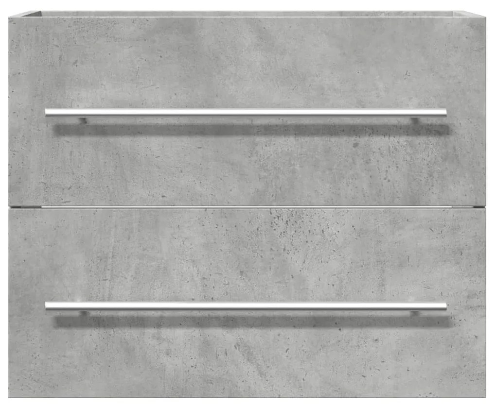 betonszürke szerelt fa mosdószekrény 60 x 38,5 x 48 cm