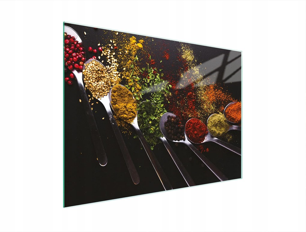 Üveg Vágódeszka 30x22 Fűszerek Edzett Üveg