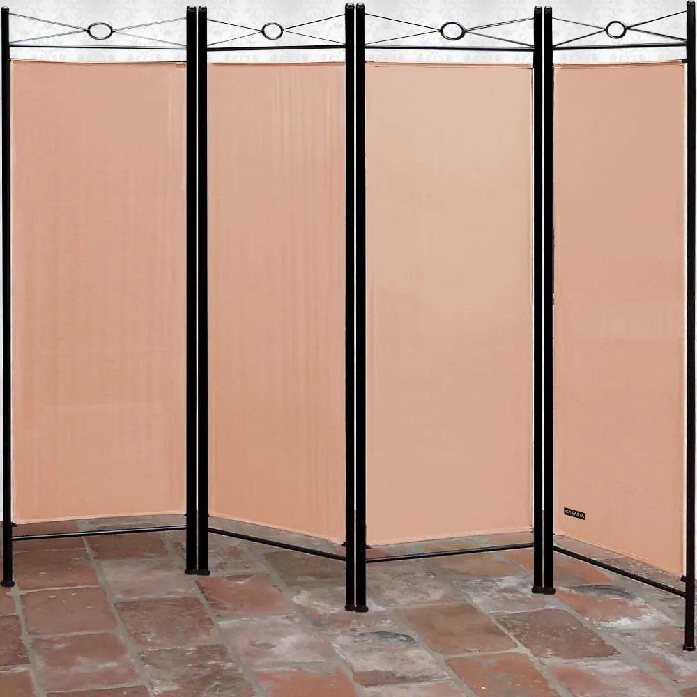 Lucca púder rózsaszín paraván 180x163 cm, 2 db