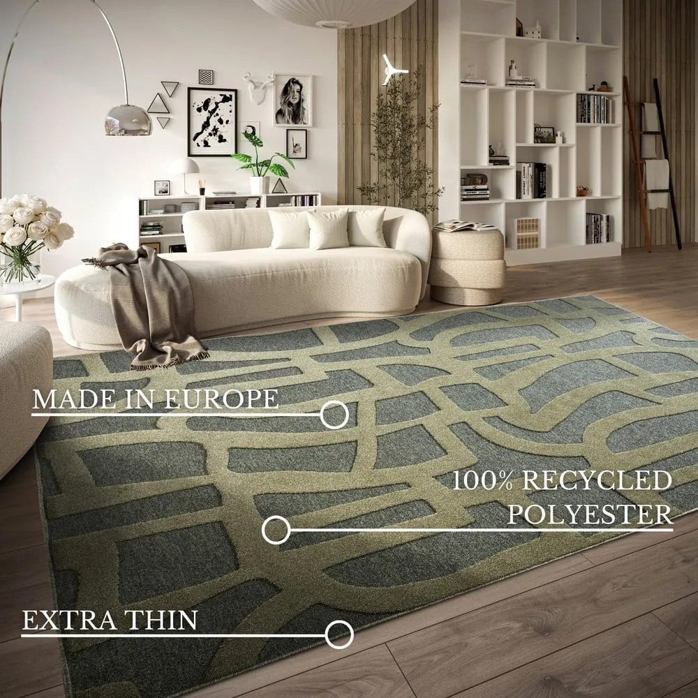 Zöld szőnyeg újrahasznosított szálakból 160x230 cm Therese – Villeroy&amp;Boch