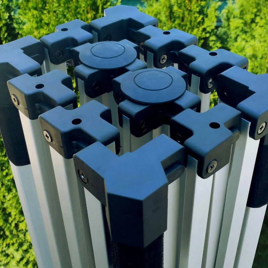 Verseny sátor 3×4,5 m ALU, motorsporthoz is - plusz 3 oldalfal - Bézs