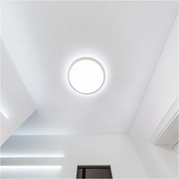 LED fürdőszobai mennyezeti lámpatest DEFENDER LED/12/18/24W/230V IP65 átmérő 30 cm fehér