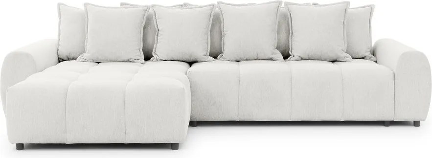 Fehér sarokkanapé (bal oldali-heverő résszel) Albane – Ropez