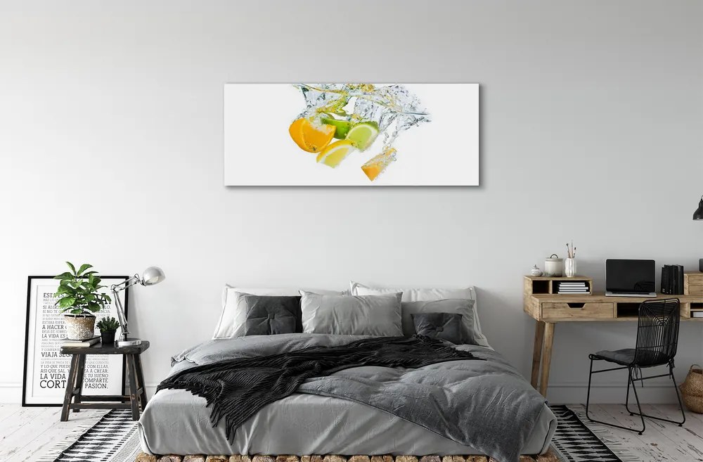 Üvegképek víz citrus 125x50 cm