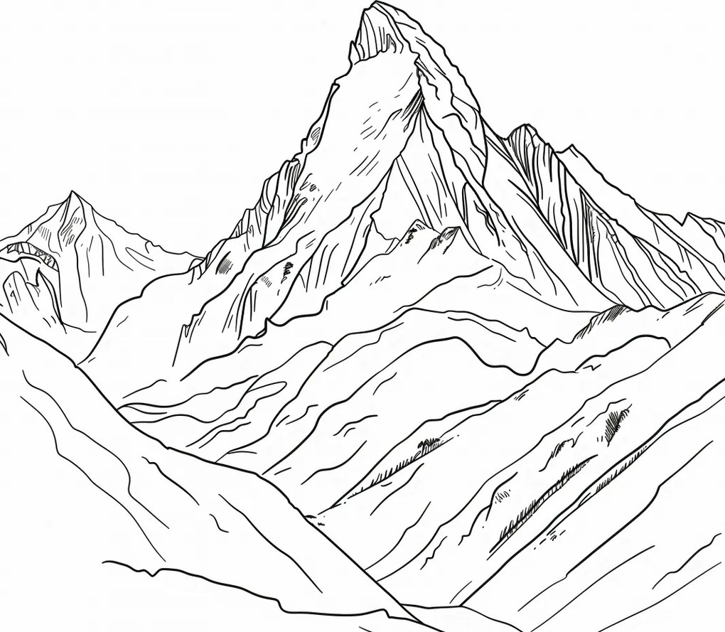 Poszter 30x30cm Hegyi vázlat