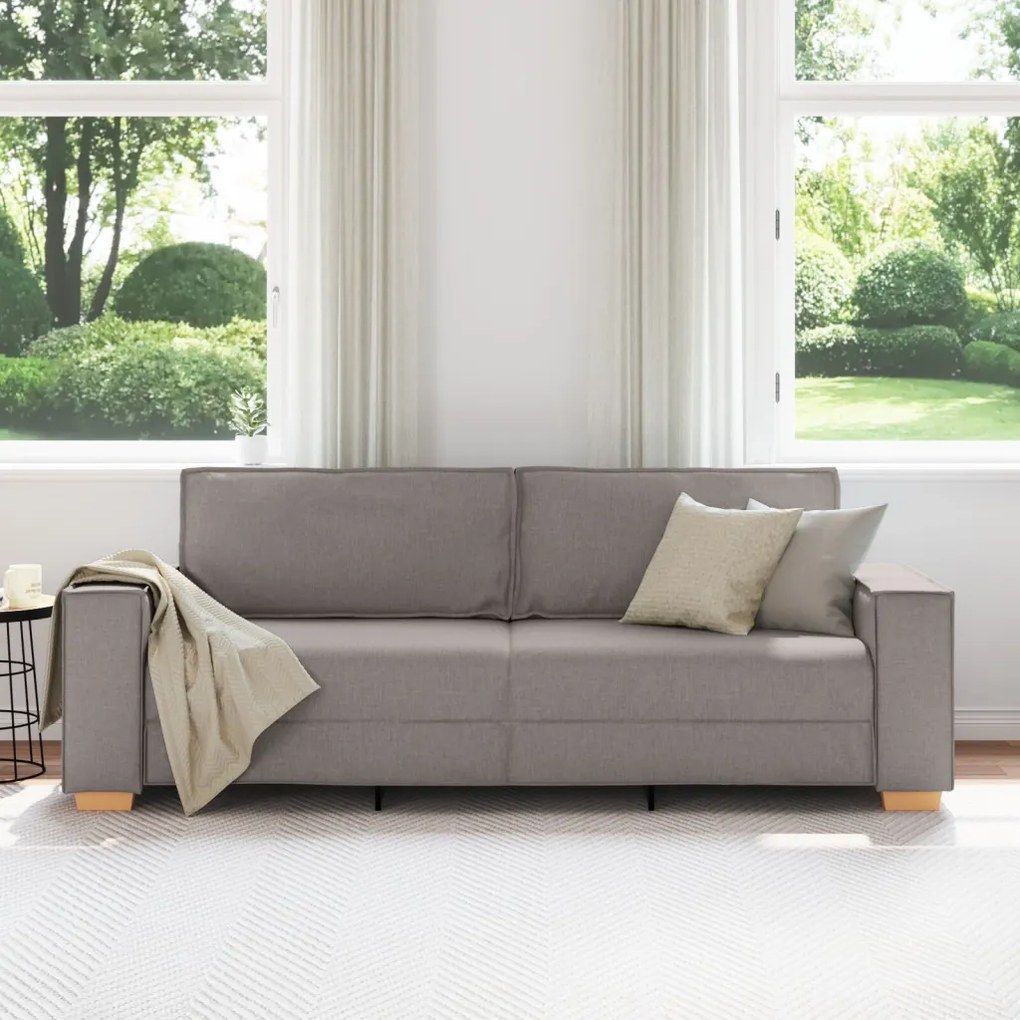 3 Személyes Kanapé Taupe 180 cm-es Szövet
