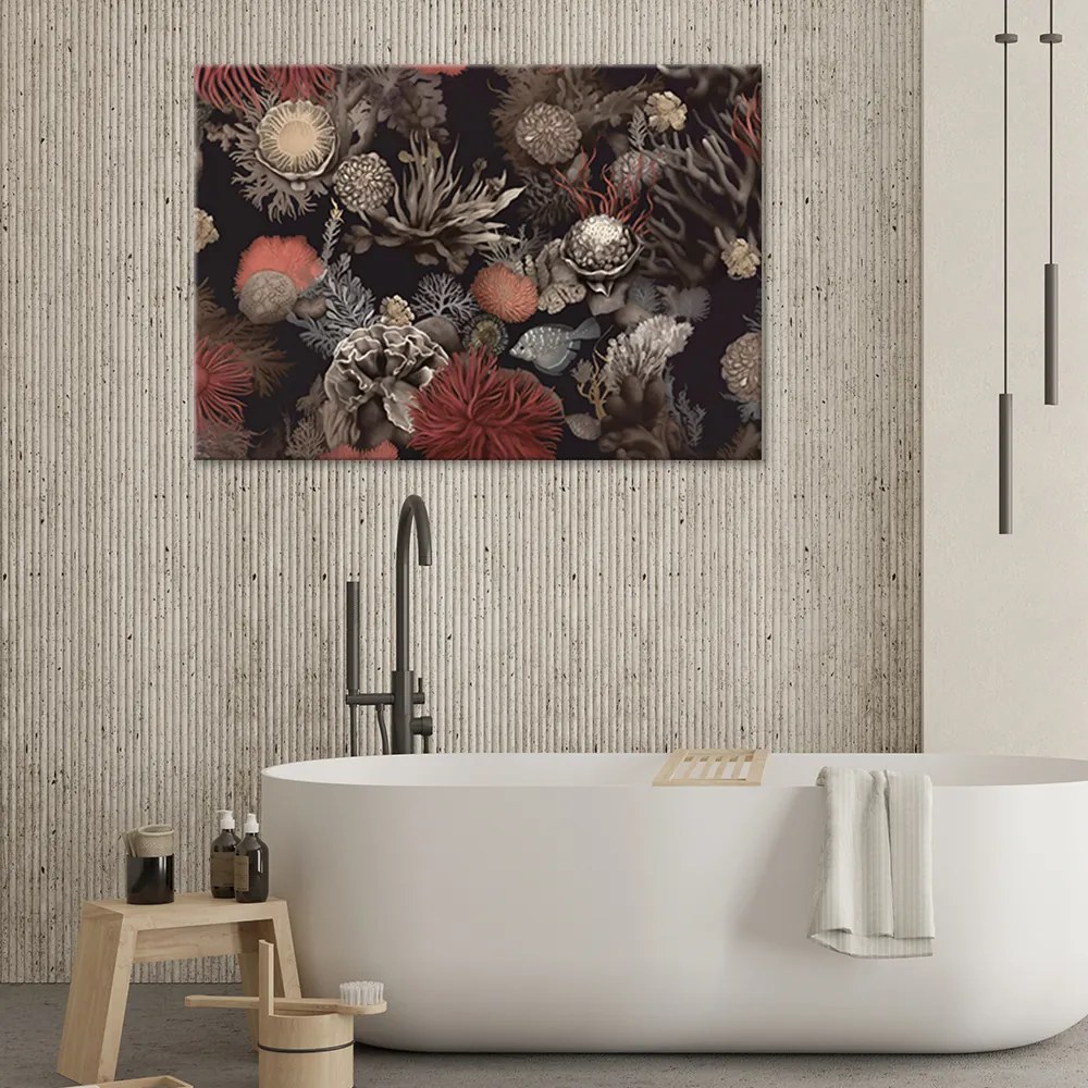 Gario Vászonkép Korallok a tengerben és halak Méret: 100 x 70 cm