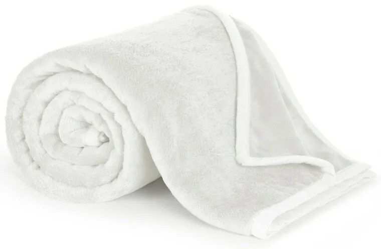 Bellatex Korall mikro fehér takaró, 150 x 200 cm