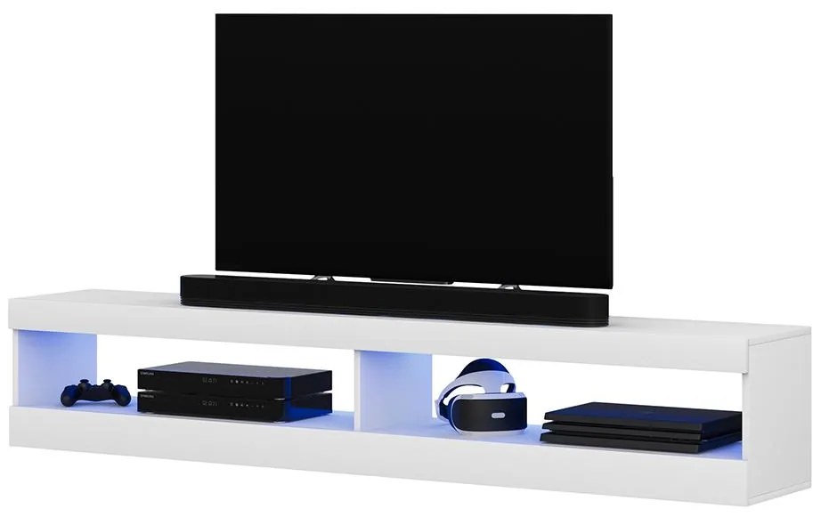 Tv szekrény/asztal Violett 140 (világítással) (fehér). 1098641