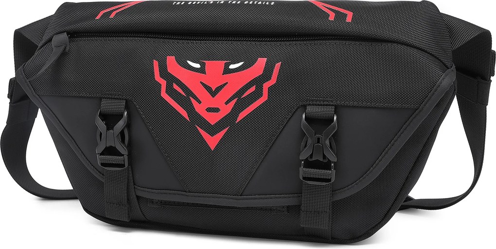 Nagy övtáska állítható szíjjal fekete: Bum Bag