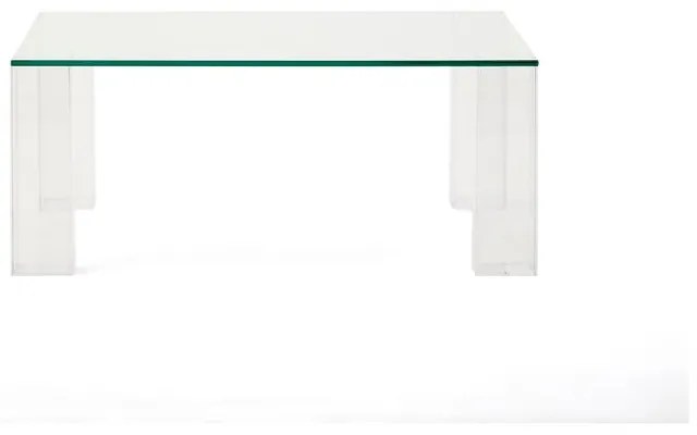 Üveg dohányzóasztal 85x85 cm Adularia – Kave Home