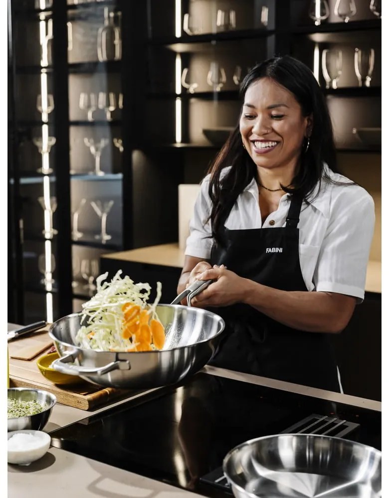 Wok rozsdamentes acél serpenyő fedővel ø 30 cm Chili Ta – FABINI