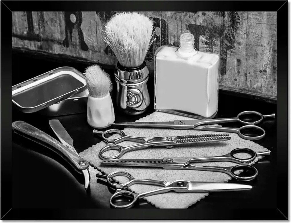 Poszterek keretben 40x30 Borbély barber felszerelés