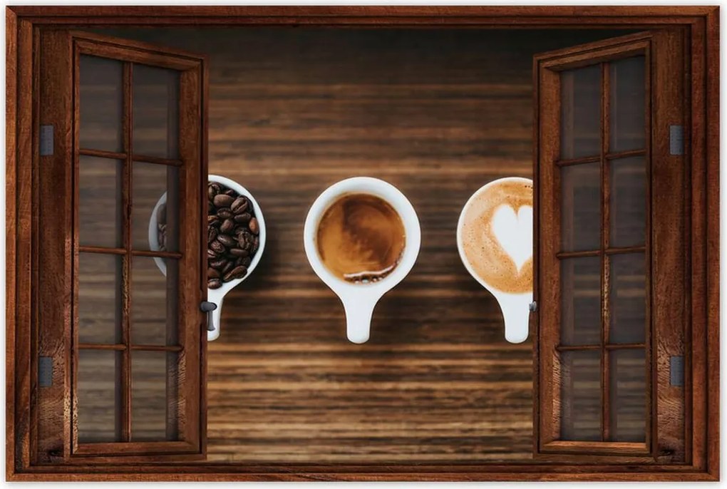 Poszterek 120x80 Kávé a csészék szakértőjének