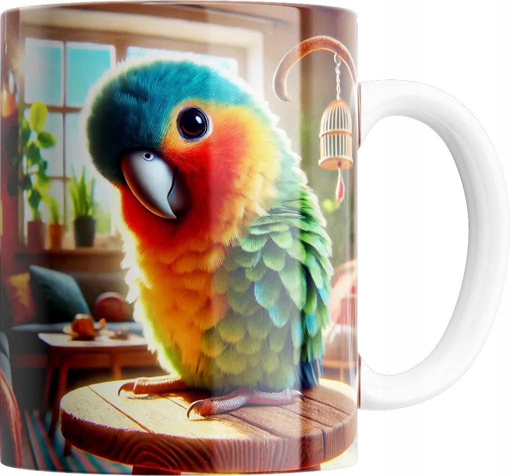 Bögre Papagáj Bögre Kiváló Minőség Ajándék Szöveg