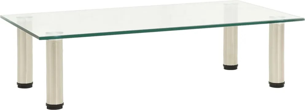 vidaXL átlátszó edzett üveg TV-állvány 60 x 35 x 17 cm